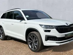 Moon white Used 2024 Skoda Kodiaq SportLine SUV | £36,790 (Fair price)