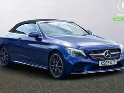 Blue Used 2020 Mercedes C300 Active Cabriolet | £21,799 (Fair price)