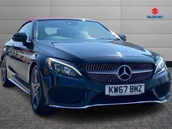 Black Used 2017 Mercedes C250 AMG Line Premium Plus Cabriolet | £18,950 (Fair price)