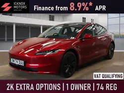 Red Used 2024 Tesla Model 3 Long Range Sedan | £36,940