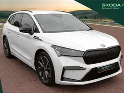 White Used 2024 Skoda Enyaq iV SportlinePlus SUV | £32,650 (Fair price)