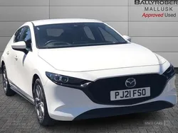 White Used 2021 Mazda 3 Hatchback | £14,595 (Good price)
