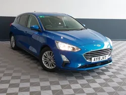 Blue Used 2019 Ford Focus Titanium Hatchback | £11,498 (Fair price)