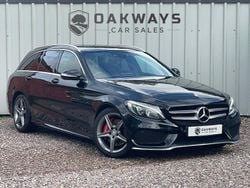 Black Used 2015 Mercedes C300 AMG line Estate | £8,495 (Expensive)
