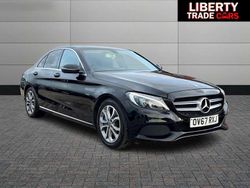 Black Used 2017 Mercedes C350e Sedan | £8,995 (Fair price)