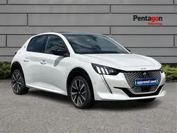 White Used 2022 Peugeot e-208 Premium Hatchback | £13,295 (Fair price)
