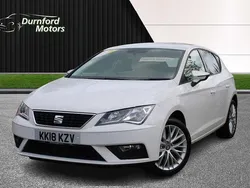 White Used 2018 Seat Leon SE Dynamic Hatchback | £9,494 (Fair price)
