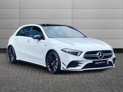 White Used 2022 Mercedes A35 AMG Premium Plus Hatchback | £30,195 (Fair price)