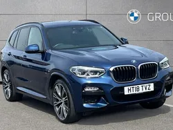 Blue Used 2018 BMW X3 M Sport SUV | £26,475 (Fair price)