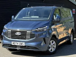 Blue Used 2024 Ford Transit Custom Limited Van | £26,990 (Expensive)