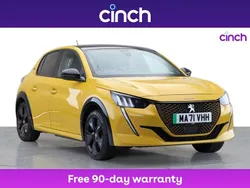 Yellow Used 2021 Peugeot e-208 GTi Hatchback | £9,499 (Expensive)