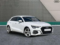 White Used 2022 Audi A3 S-Line Hatchback | £20,499 (Fair price)