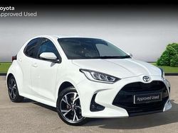 Pure white Used 2024 Toyota Yaris Hybrid Design Hatchback | £19,221 (Super price)