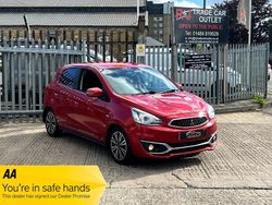 Red Used 2016 Mitsubishi Mirage Hatchback | £6,395 (A bit pricey)