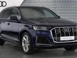Blue Used 2021 Audi Q7 S-Line SUV | £37,272 (Fair price)