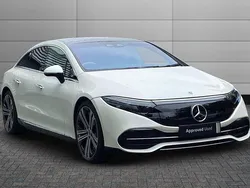 Diamond white Used 2022 Mercedes EQS450+ Exclusive Luxury Sedan | £49,490 (Good price)