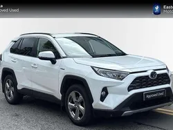 White Used 2019 Toyota RAV4 Hybrid Design SUV | £23,499 (Fair price)