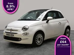 White Used 2015 Fiat 500 Lounge Hatchback | £5,047 (Fair price)
