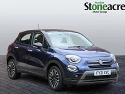 Blue Used 2021 Fiat 500X Cross SUV | £11,995 (Fair price)