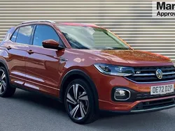 Energetic orange metallic Used 2022 VW T-Cross R-line SUV | £19,690 (Fair price)