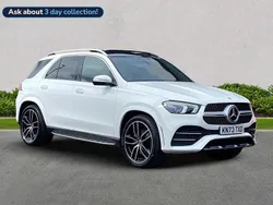White Used 2023 Mercedes GLE400 AMG line Estate | £57,931 (Expensive)