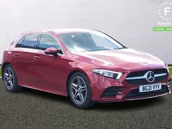 Red Used 2021 Mercedes A180 AMG line Hatchback | £18,199 (Fair price)