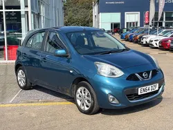Pacific blue Used 2015 Nissan Micra Acenta Hatchback | £4,495 (Good price)