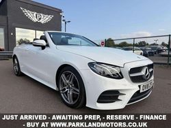 White Used 2018 Mercedes E300 AMG line Cabriolet | £17,495