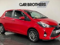 Red Used 2016 Toyota Yaris Hatchback | £7,795 (Fair price)