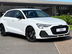White New 2025 Audi A3 Sportback e-tron Black Edition Sedan | £36,940