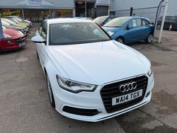 White Used 2014 Audi A6 S-Line Sedan | £9,999 (Fair price)