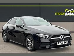 Cosmos black metallic Used 2020 Mercedes A200 AMG line Sedan | £19,250 (Fair price)