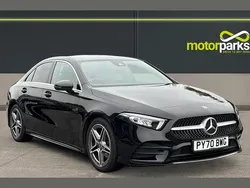 Cosmos black metallic Used 2020 Mercedes A200 AMG line Sedan | £19,250 (Fair price)