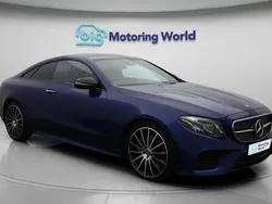 Blue Used 2020 Mercedes E350 AMG line Coupe | £27,800 (Fair price)