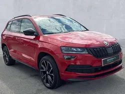 Red Used 2020 Skoda Karoq SportLine SUV | £20,290 (Fair price)