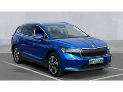 Race blue metallic Used 2024 Skoda Enyaq iV SUV | £29,390 (A bit pricey)