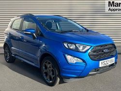 Blue Used 2022 Ford Ecosport ST-Line SUV | £10,998 (Fair price)