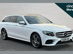 White Used 2018 Mercedes E220 AMG Line Premium Estate | £19,398 (Fair price)