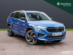 Race blue metallic Used 2023 Skoda Kodiaq vRS SUV | £36,300 (Fair price)