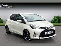 White Used 2017 Toyota Yaris Design Hatchback | £7,727 (Fair price)