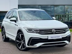 Pure white Used 2022 VW Tiguan R-line SUV | £28,337 (Fair price)