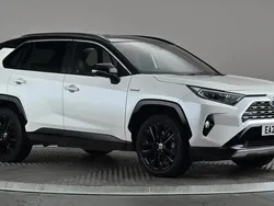 White/black Used 2021 Toyota RAV4 Hybrid SUV | £24,798 (Fair price)