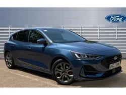 Blue Used 2022 Ford Focus ST-Line Hatchback | £16,458 (Fair price)