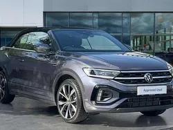 Smokey grey metallic black Used 2025 VW T-Roc Cabriolet R-line Cabriolet | £32,611 (A bit pricey)