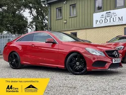Red Used 2015 Mercedes E220 AMG line Coupe | £8,990 (Fair price)