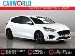 White Used 2019 Ford Focus ST-Line Hatchback | £9,700 (Fair price)