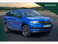 Blue Used 2021 Skoda Karoq SportLine SUV | £20,750 (Fair price)