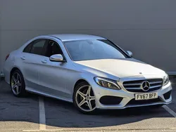 Silver Used 2017 Mercedes C220 AMG line Sedan | £14,985 (A bit pricey)