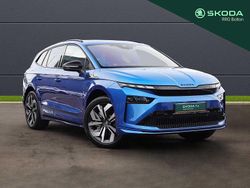 Race blue metallic New 2025 Skoda Enyaq iV SportLine SUV | £37,495 (A bit pricey)