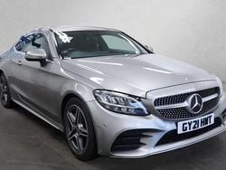 Silver Used 2021 Mercedes C300 AMG line Coupe | £19,899 (Good price)